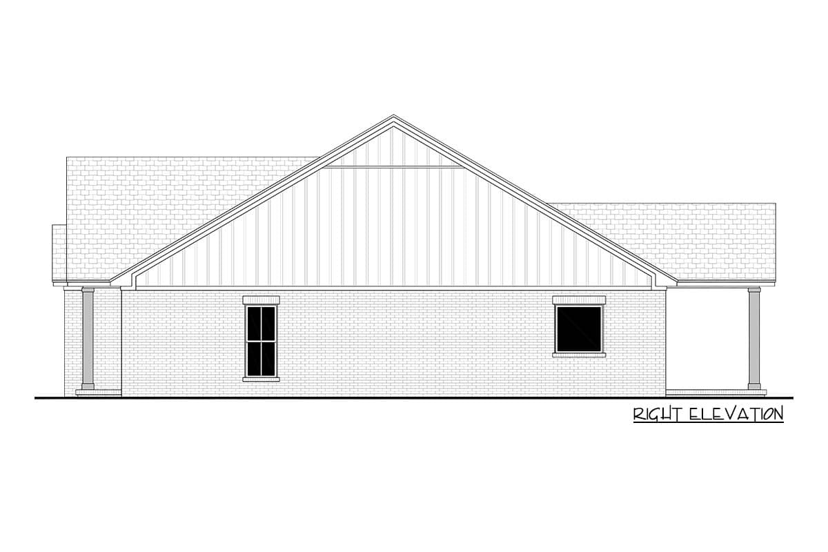 Plan 52050HZ: Modern Farmhouse Plan with 3-Beds and 2-Baths - Image #20 - Country, Modern Farmhouse, New American, Ranch, Southern, Traditional