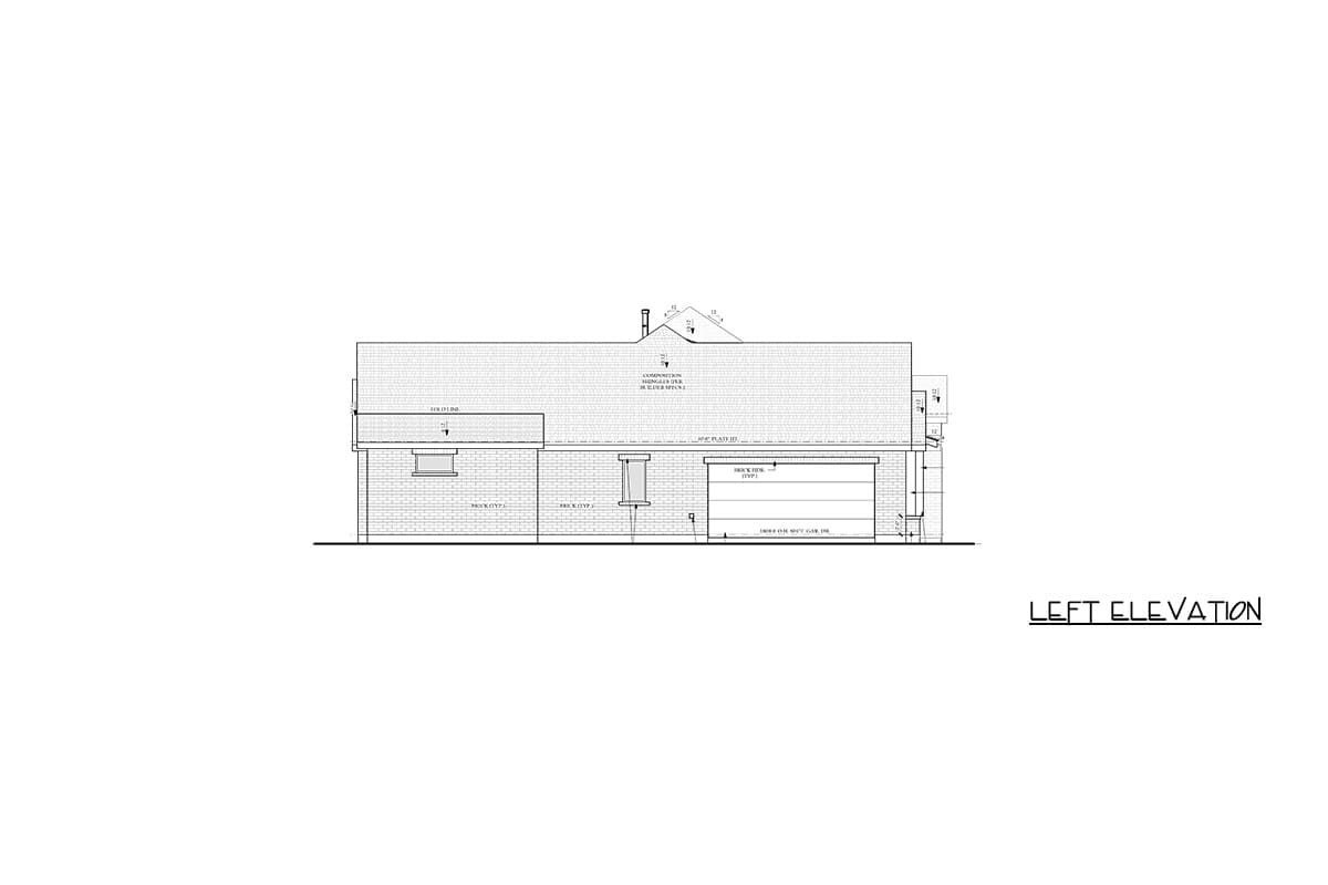 Plan 440046PWL: Transitional House Plan with 4 Bedrooms and Open Living Space - Image #3 - Hill Country, Modern Farmhouse, New American, Prairie, Ranch, Transitional