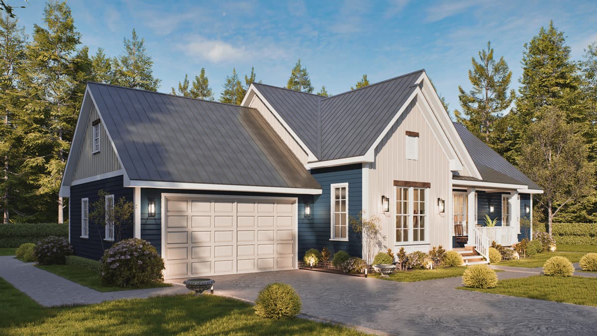 Plan 25960GE: Modern Farmhouse House Plan with 3 Bedrooms and 1541 Square Feet - Image #7 - Modern Farmhouse, New American, Ranch, Traditional