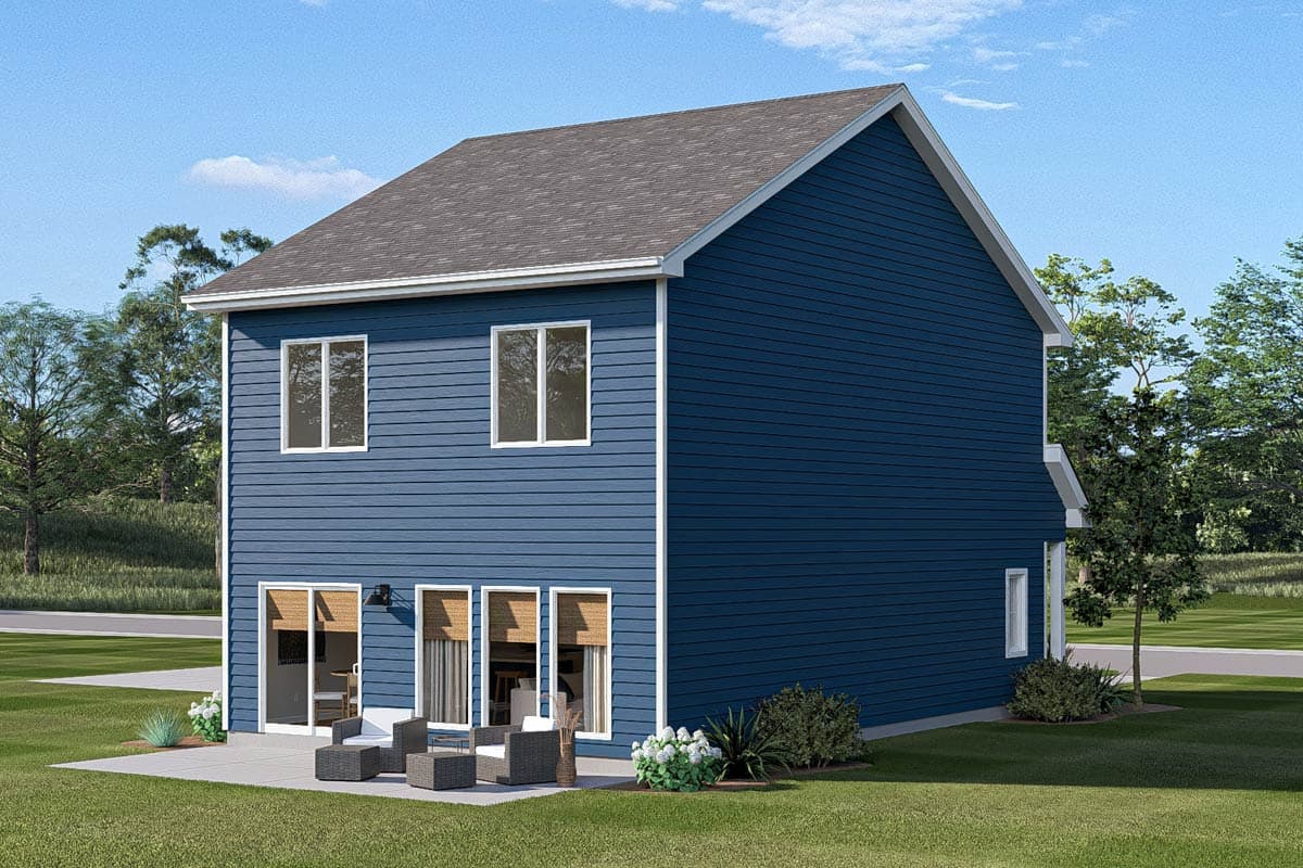 Plan 623654DJ: 3-Bed Modern Farmhouse Plan with Side-Entry Garage and Upstairs Master Suite - Image #5 - Country, Modern Farmhouse, New American, Traditional