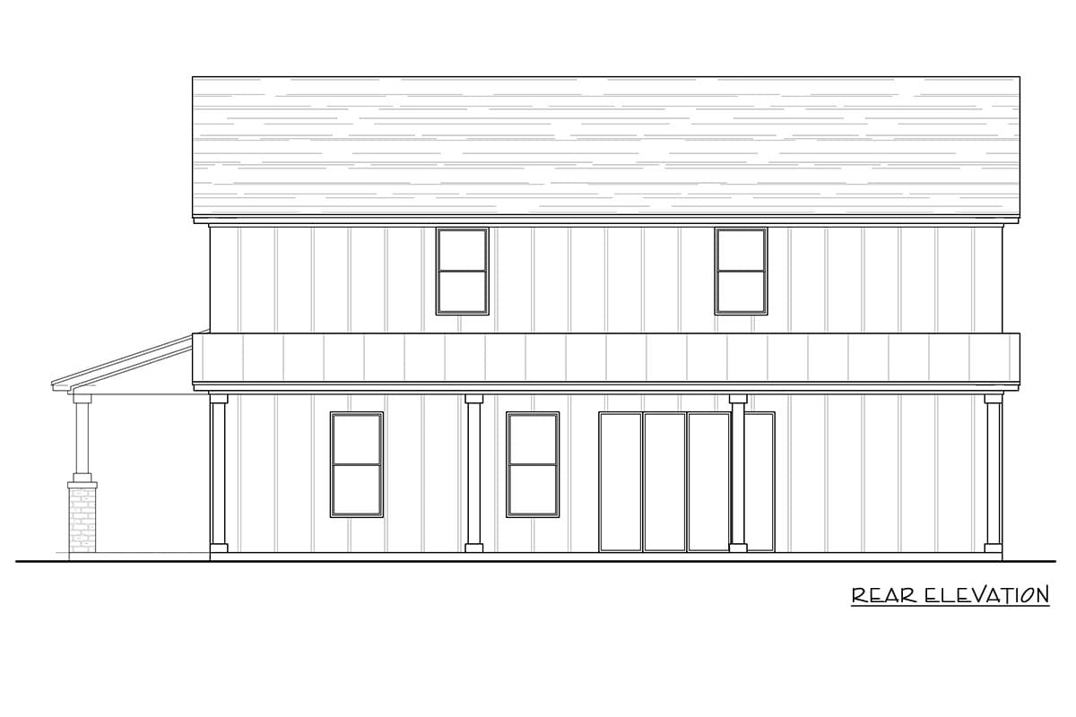 Plan 880019HLN: Modern Barndominium House Plan Featuring Five Bedrooms and Expansive Wraparound Porch - Image #3 - Barndominium, Farmhouse