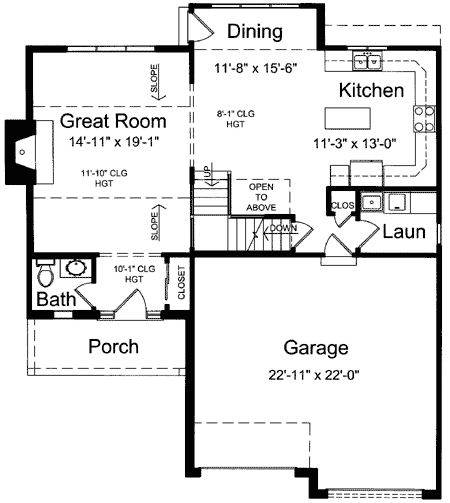 Plan 39083ST: Beatiful Great Room Design - Floor Plan - Main Level - Traditional