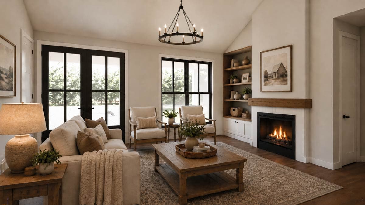 Plan 69923AM: Modern Farmhouse House Plan with 3 Bedrooms and 1491 Square Feet - Image #5 - Country, Farmhouse, Modern, Modern Farmhouse, Ranch