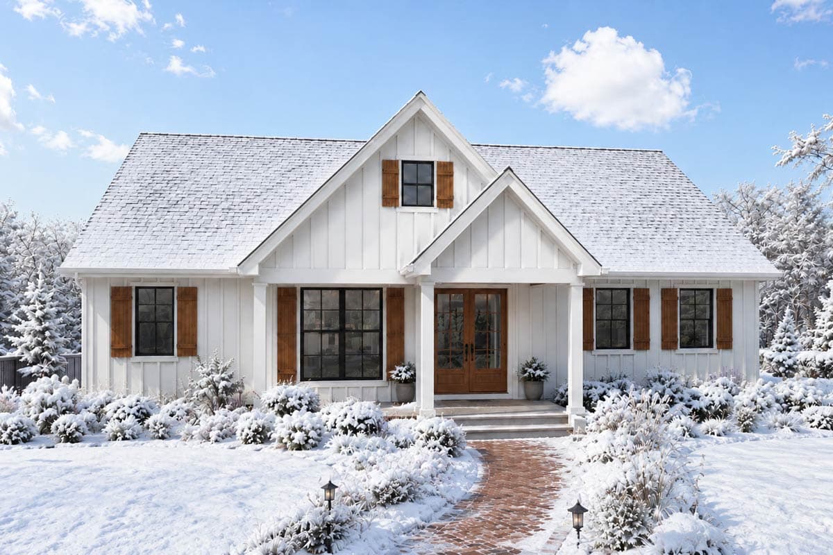 Plan 69923AM: Modern Farmhouse House Plan with 3 Bedrooms and 1491 Square Feet - Image #10 - Country, Farmhouse, Modern, Modern Farmhouse, Ranch