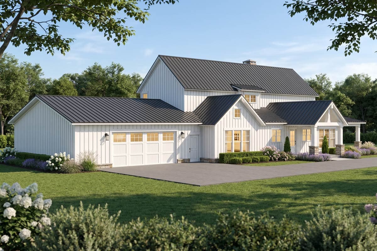 Plan 70977MK: Charming Farmhouse House Plan with Three Bedrooms and Expansive Porch - Image #5 - Country, Farmhouse