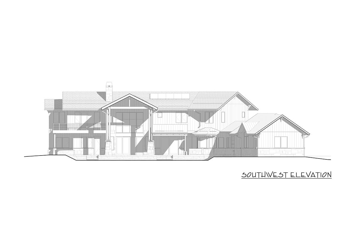 Plan 640011SRA: Modern Transitional Prairie House Plan with 4 Bedrooms and Expansive Wraparound Porch - Image #26 - Hill Country, Modern Farmhouse, Mountain, Prairie, Transitional