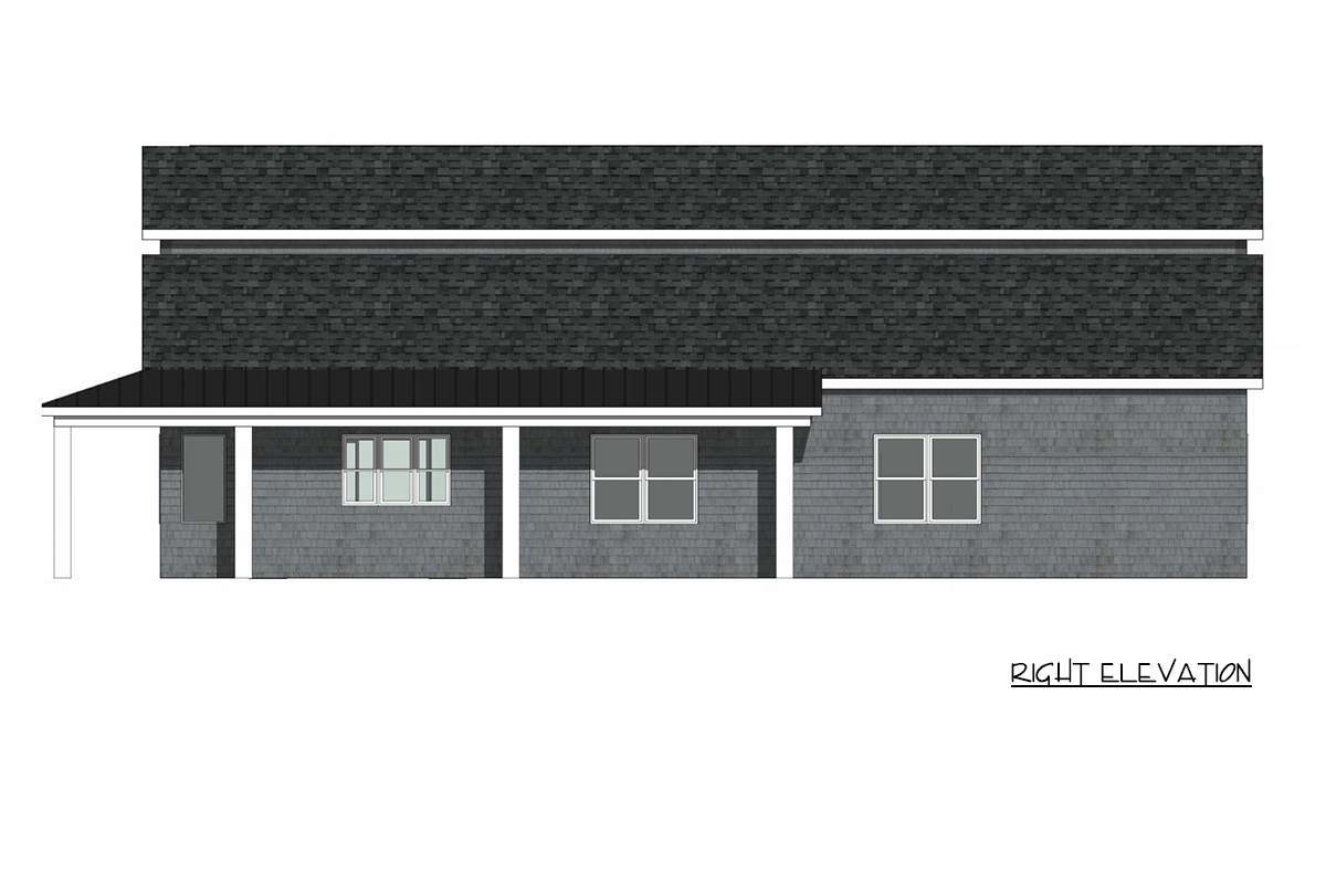Plan 421042HFC: Coastal Barndominium House Plan with Wraparound Porch - Image #5 - Barndominium, Cape Cod, Coastal, Shingle