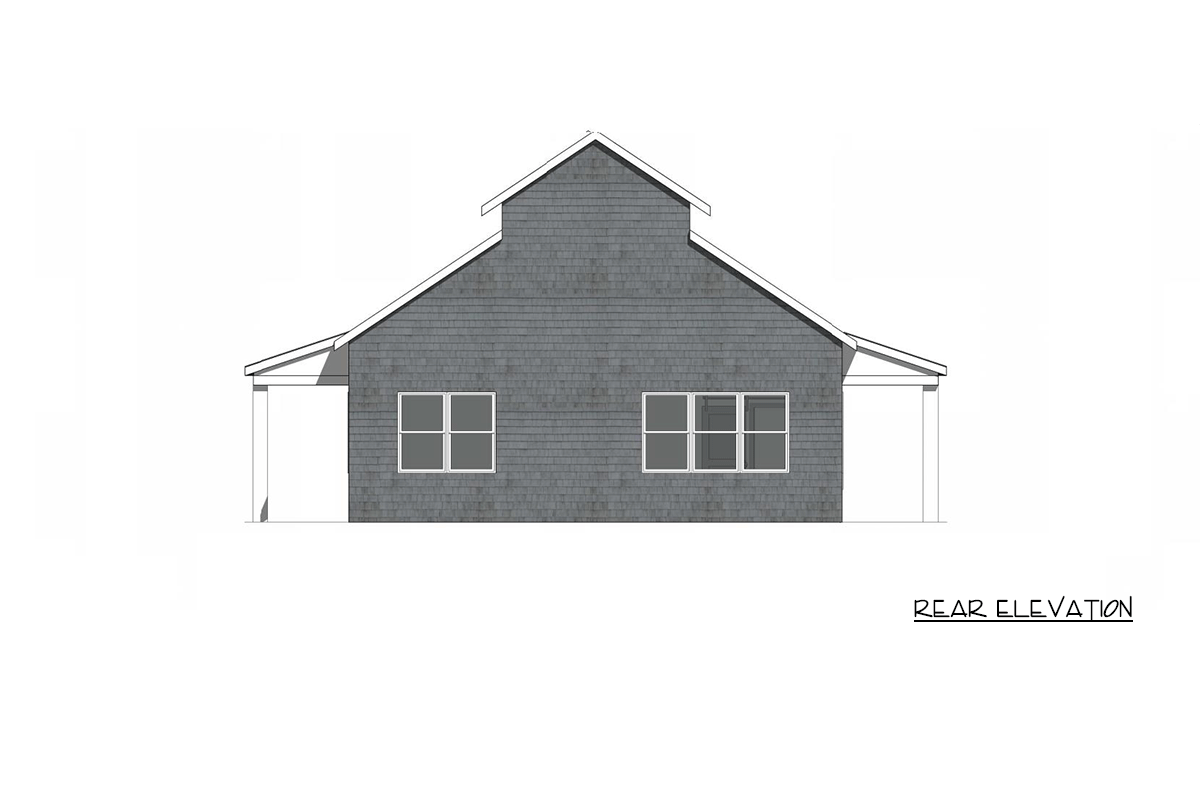 Plan 421042HFC: Coastal Barndominium House Plan with Wraparound Porch - Image #4 - Barndominium, Cape Cod, Coastal, Shingle