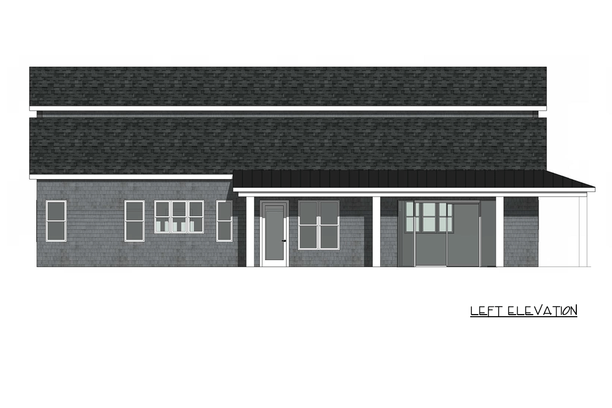 Plan 421042HFC: Coastal Barndominium House Plan with Wraparound Porch - Image #3 - Barndominium, Cape Cod, Coastal, Shingle