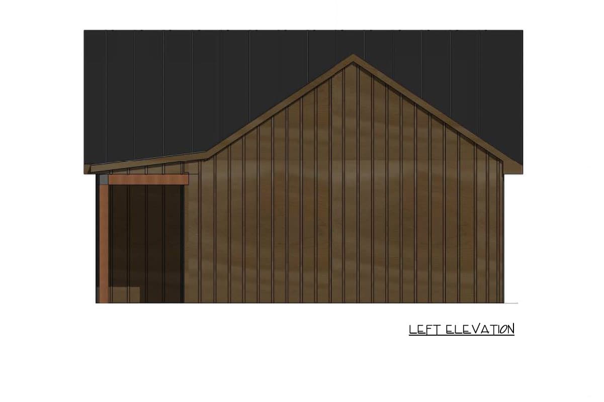Plan 421043HFC: Cozy Two Bedroom Mountain Cottage House Plan with Vaulted Ceilings - Image #3 - Cabin, Cottage, Mountain, Rustic