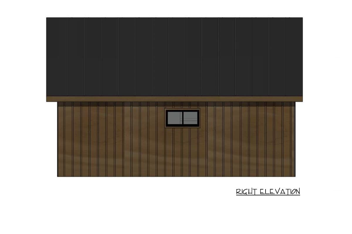 Plan 421043HFC: Cozy Two Bedroom Mountain Cottage House Plan with Vaulted Ceilings - Image #5 - Cabin, Cottage, Mountain, Rustic