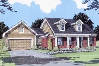 Attractive Brick And Siding Facade