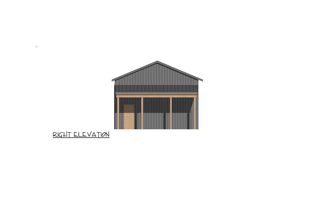 Plan 421045HFC: Modern Barndominium 3-Car Garage with Covered Storage and Ample Space - Image #5 - Barndominium