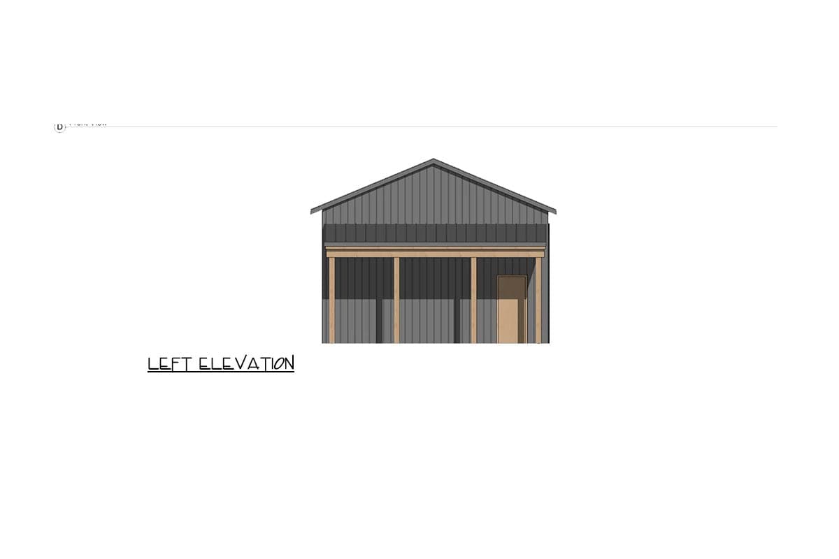 Plan 421045HFC: Modern Barndominium 3-Car Garage with Covered Storage and Ample Space - Image #3 - Barndominium