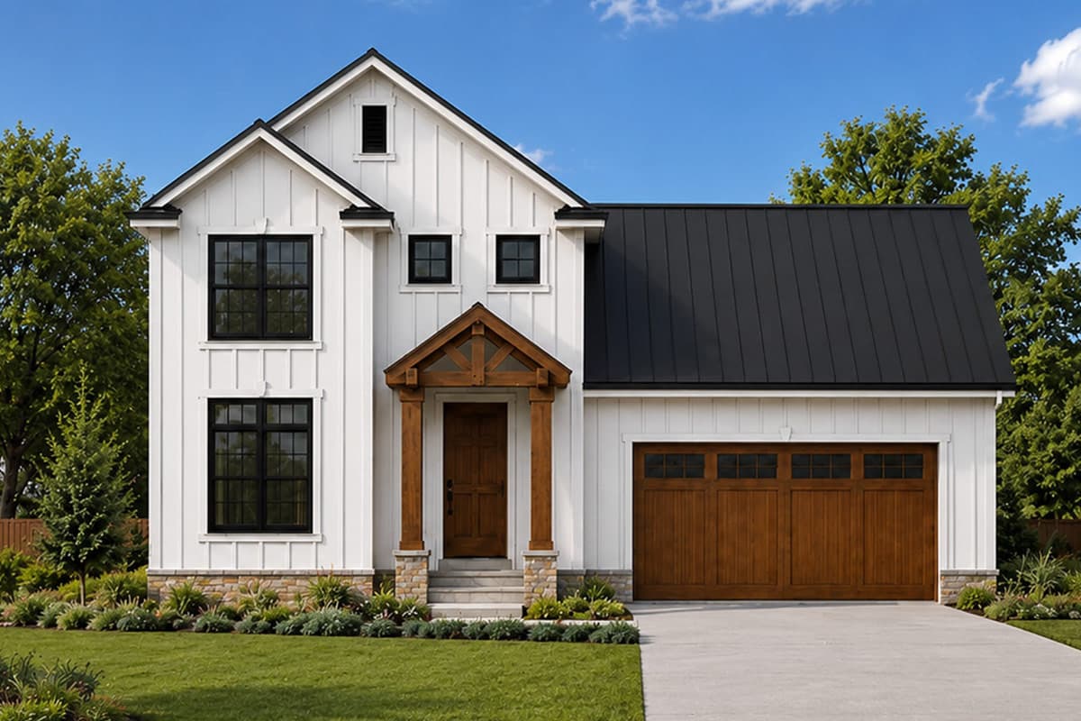Plan image - 42768DB:Modern Farmhouse House Plan with 3 Bedrooms and 2370 Square Feet