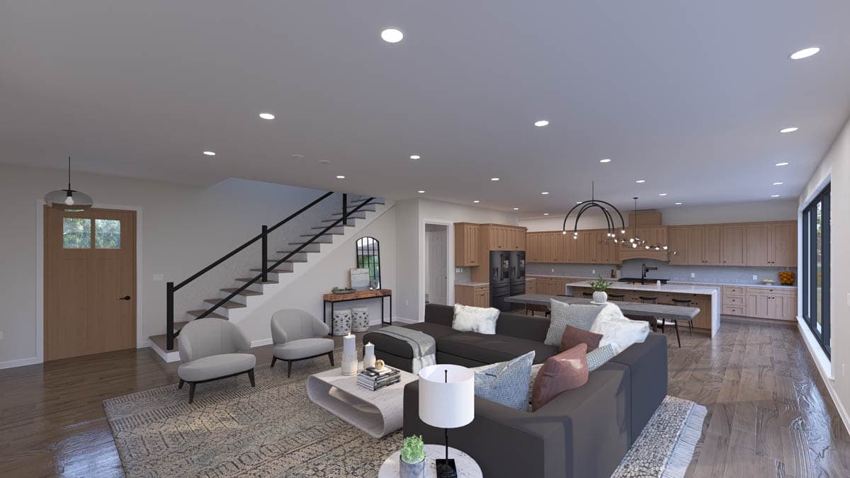 Plan 61759UT: Contemporary Northwest House Plan with 4 Bedrooms and Spacious Rooftop Deck - Image #10 - Contemporary, Modern, Northwest