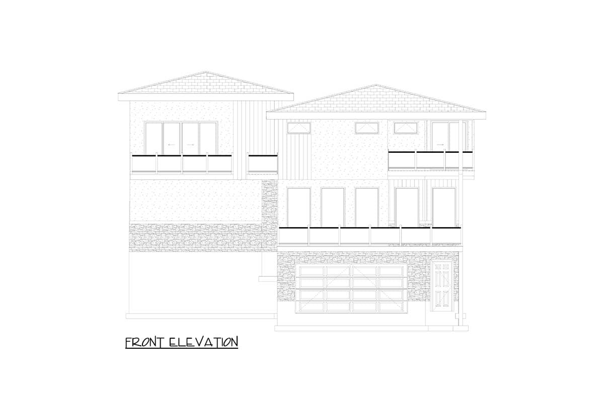 Plan 61759UT: Contemporary Northwest House Plan with 4 Bedrooms and Spacious Rooftop Deck - Image #27 - Contemporary, Modern, Northwest