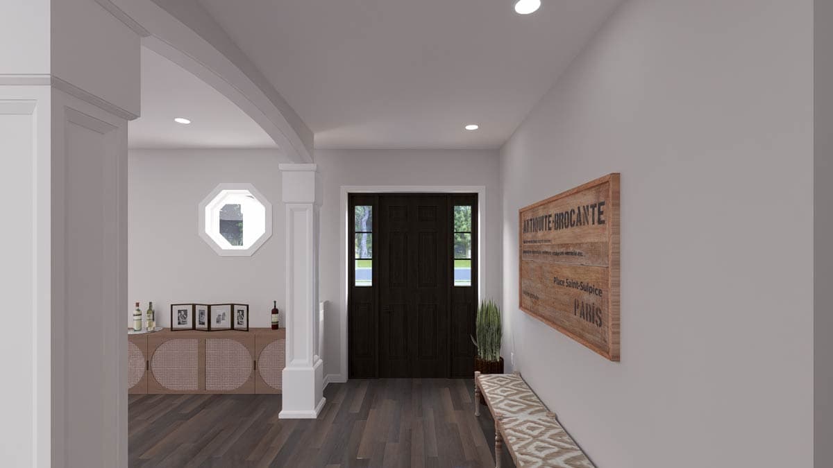Plan 61760UT: Craftsman Modern Farmhouse House Plan with 3 Bedrooms and Bonus Room - Image #7 - Craftsman, Modern Farmhouse, Traditional