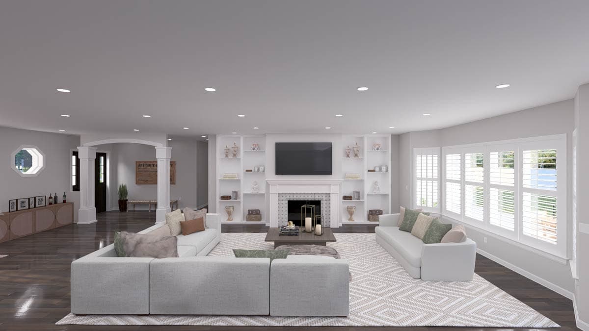 Plan 61760UT: Craftsman Modern Farmhouse House Plan with 3 Bedrooms and Bonus Room - Image #10 - Craftsman, Modern Farmhouse, Traditional