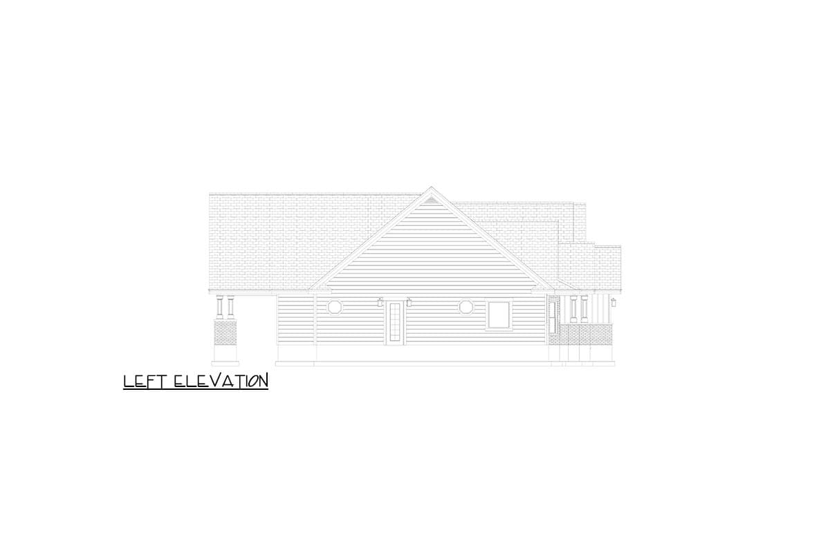 Plan 61760UT: Craftsman Modern Farmhouse House Plan with 3 Bedrooms and Bonus Room - Image #26 - Craftsman, Modern Farmhouse, Traditional