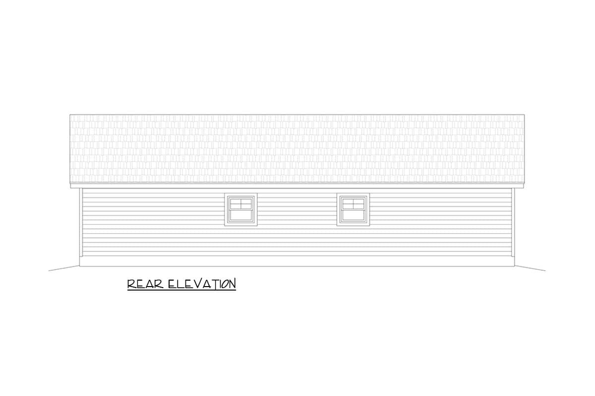 Plan 680684VR: Duplex Ranch House Plan with Two Private One-Bedroom Units - Image #4 - Ranch, Traditional