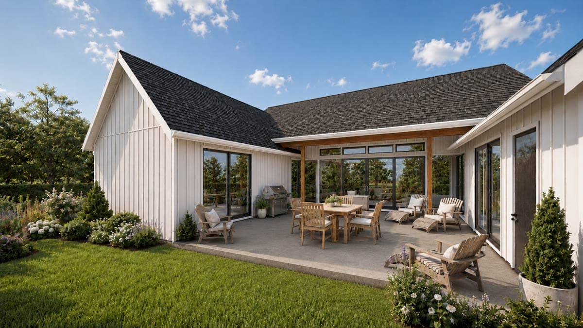 Plan 69924AM: Modern Craftsman House Plan with Courtyard and Three Bedrooms - Image #4 - Craftsman, Northwest, Ranch, Scandinavian