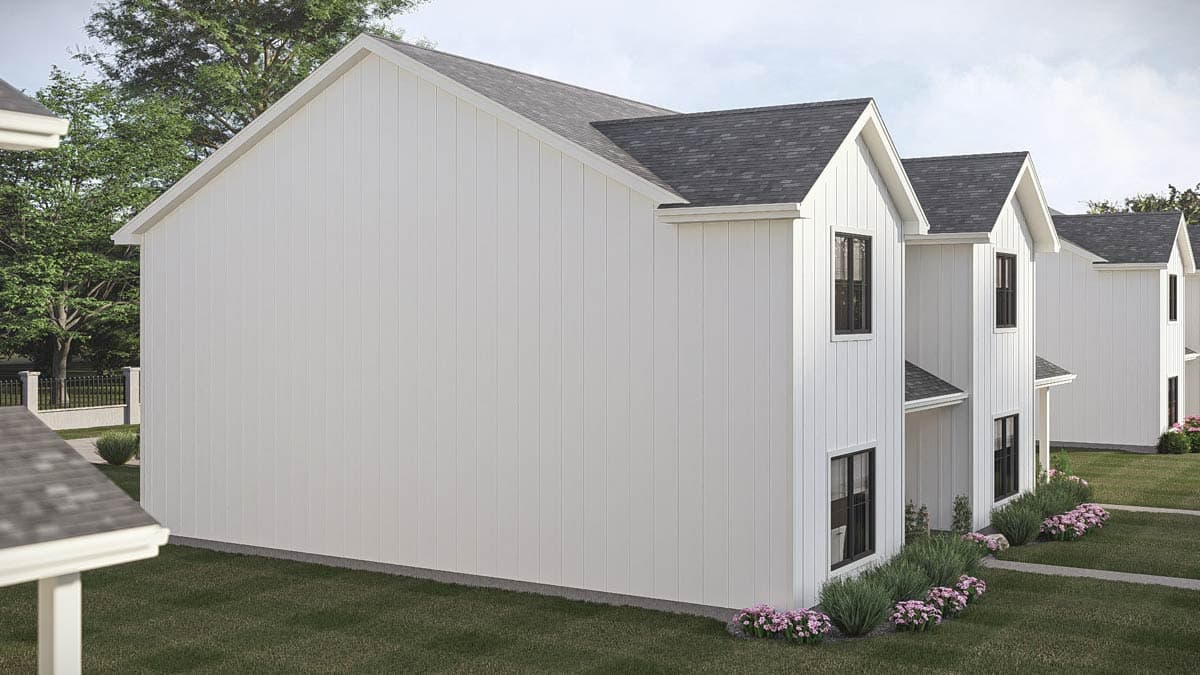 Plan 623655DJ: Modern Farmhouse Duplex House Plan with Three Bedrooms and Smart Layout - Image #4 - Modern Farmhouse, Traditional