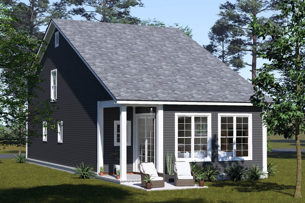 Plan 52559WM: Three-Bedroom Farmhouse House Plan with Versatile Loft Space - Image #5 - Country, Farmhouse, Traditional