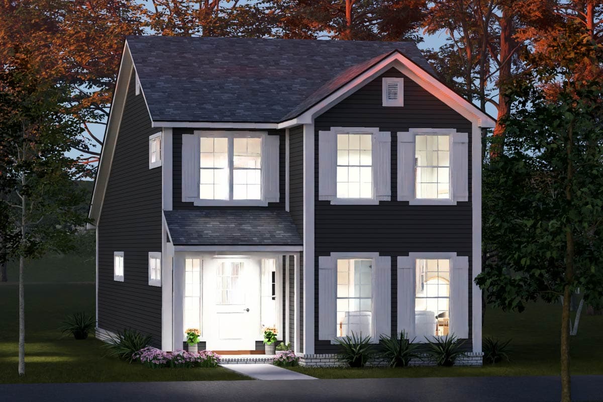 Plan 52559WM: Three-Bedroom Farmhouse House Plan with Versatile Loft Space - Image #9 - Country, Farmhouse, Traditional