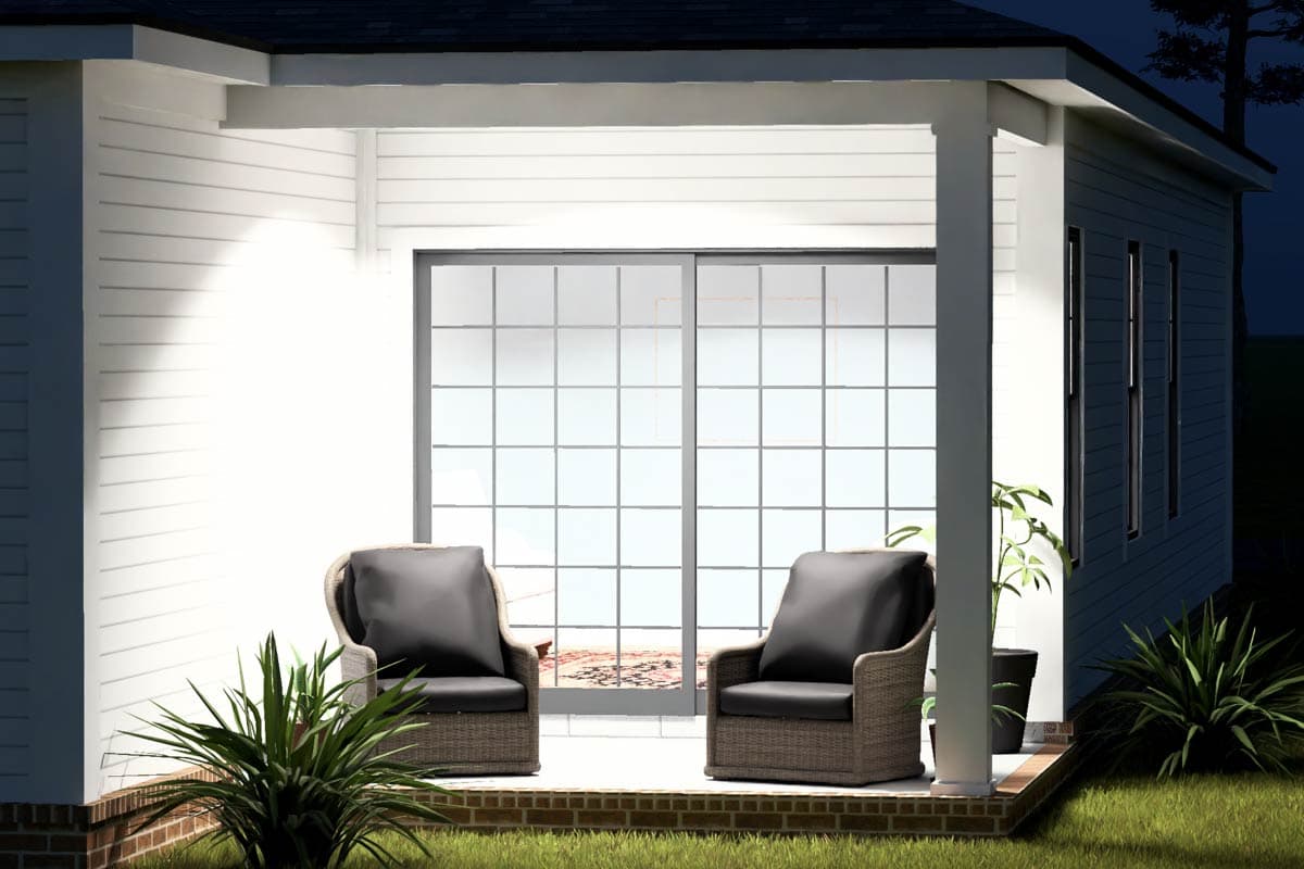 Plan 52562WM: Modern Three Bedroom House Plan with Efficient Layout and Attached Garage - Image #8 - Modern