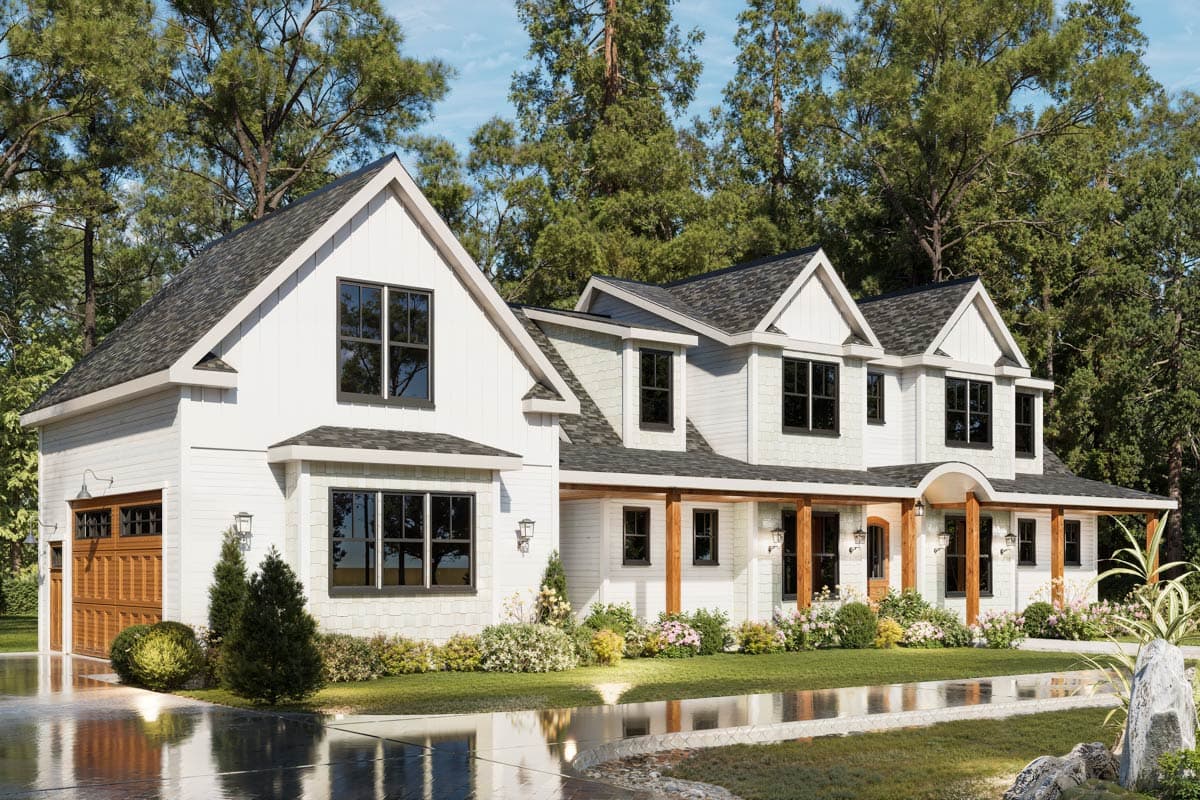 Plan 25961GE: Modern Farmhouse House Plan with 3 Bedrooms and Expansive Wraparound Porch - Image #6 - Modern Farmhouse, New American