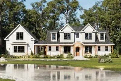 Modern Farmhouse House Plan with 3 Bedrooms and Expansive Wraparound Porch