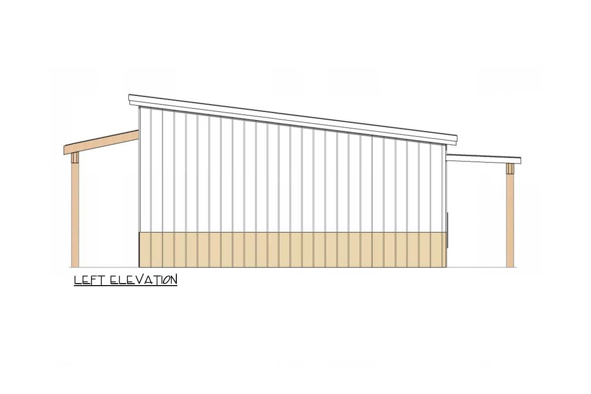Plan 420195WNT: Modern Barndominium House Plan with 2 to 3 Bedrooms - Image #3 - Barndominium, Modern, New American