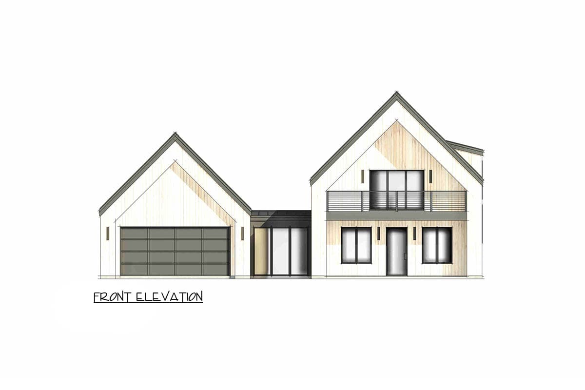 Plan 818209JSS: Modern Scandinavian Mountain House Plan with Three Bedrooms and Loft - Image #6 - Modern, Mountain, Scandinavian