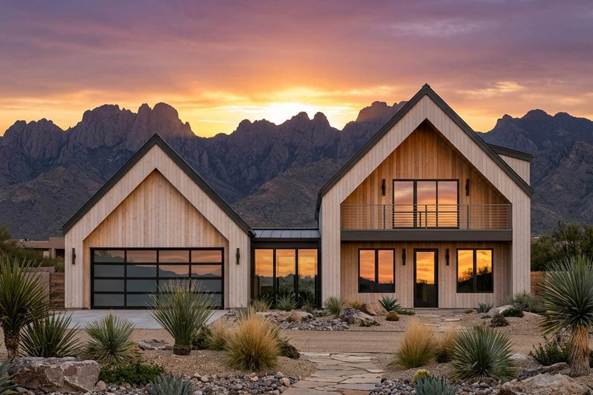 Plan 818209JSS: Modern Scandinavian Mountain House Plan with Three Bedrooms and Loft - Image #3 - Modern, Mountain, Scandinavian