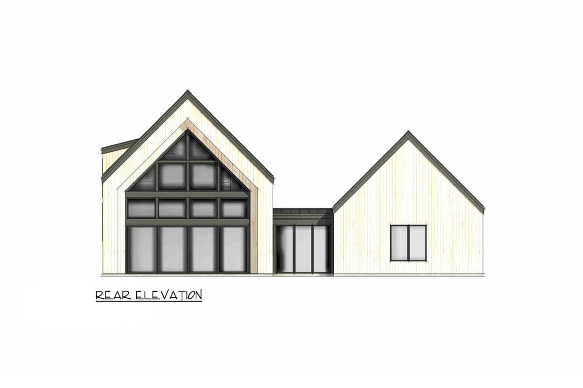 Plan 818209JSS: Modern Scandinavian Mountain House Plan with Three Bedrooms and Loft - Image #8 - Modern, Mountain, Scandinavian