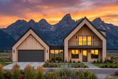 Modern Scandinavian Mountain House Plan with Three Bedrooms and Loft