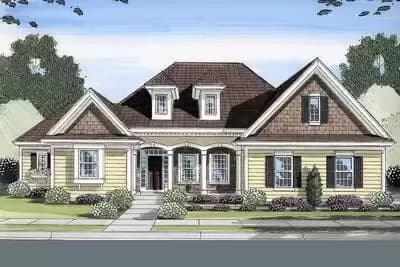 One-story Home Plan with Welcoming Front Porch