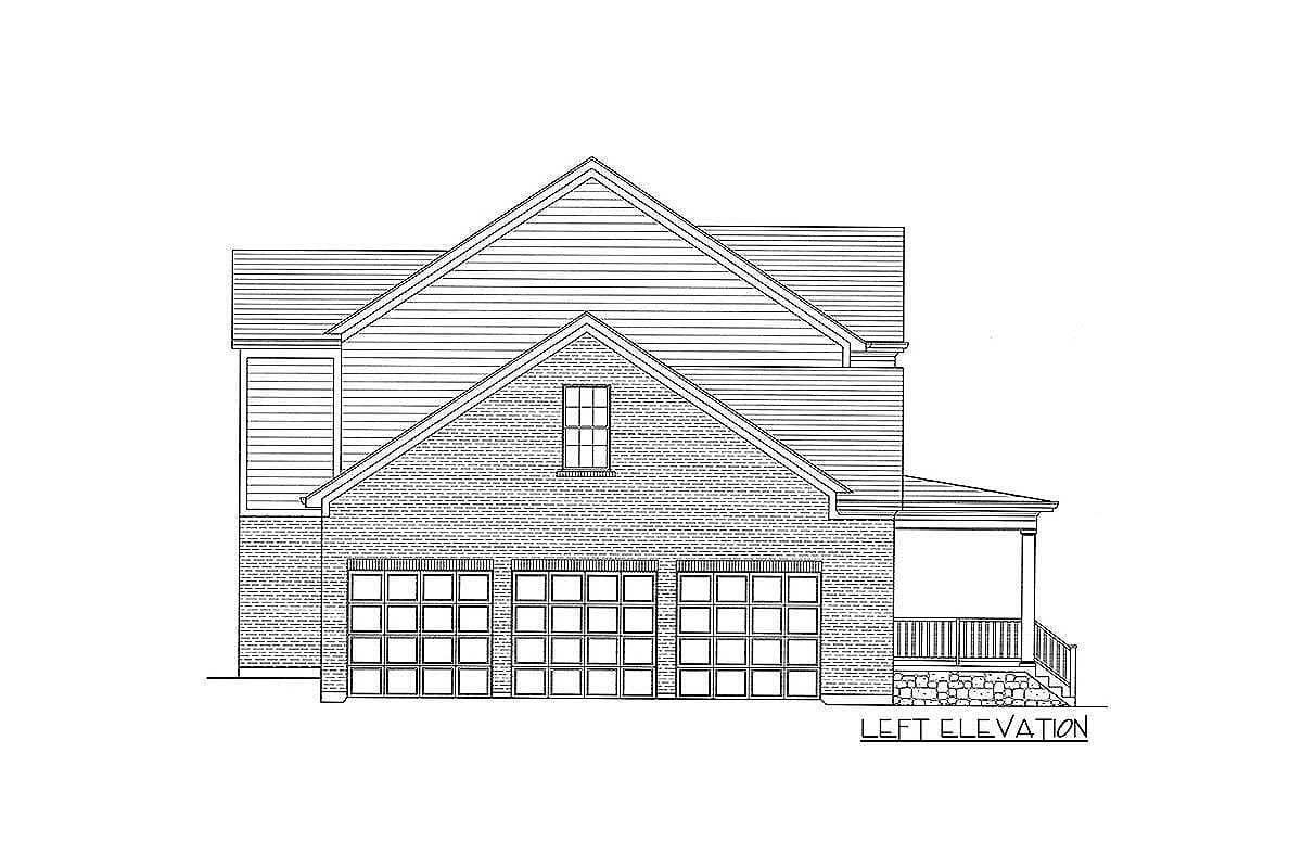 Plan 39122ST: Lovely Two-Story Home Plan - Image #7 - Country, Traditional