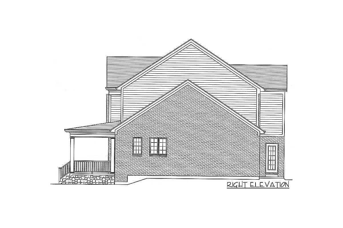 Plan 39122ST: Lovely Two-Story Home Plan - Image #8 - Country, Traditional
