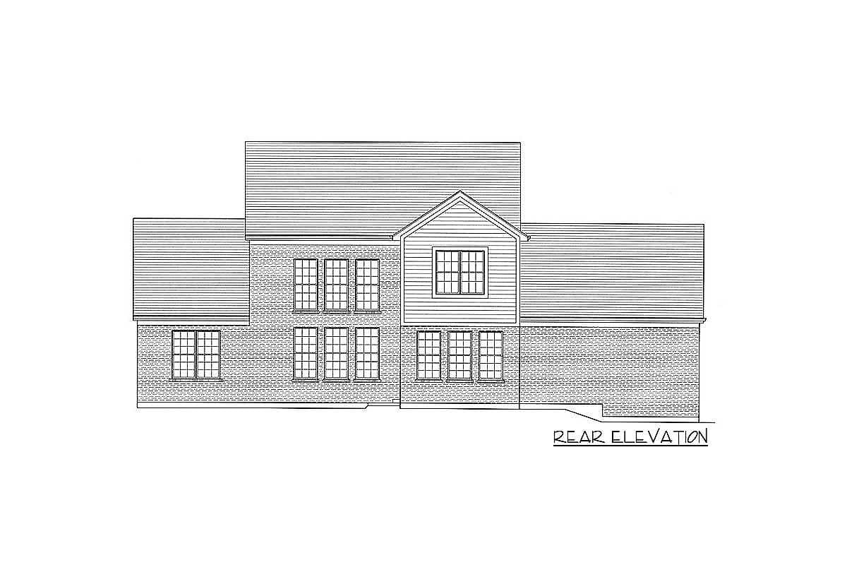 Plan 39122ST: Lovely Two-Story Home Plan - Image #9 - Country, Traditional