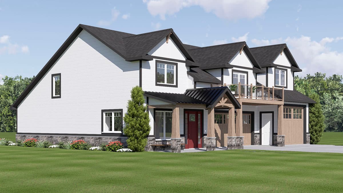 Plan 135441GRA: New American House Plan with RV Garage and Theatre Room - Image #5 - Country, Craftsman, Mountain, New American