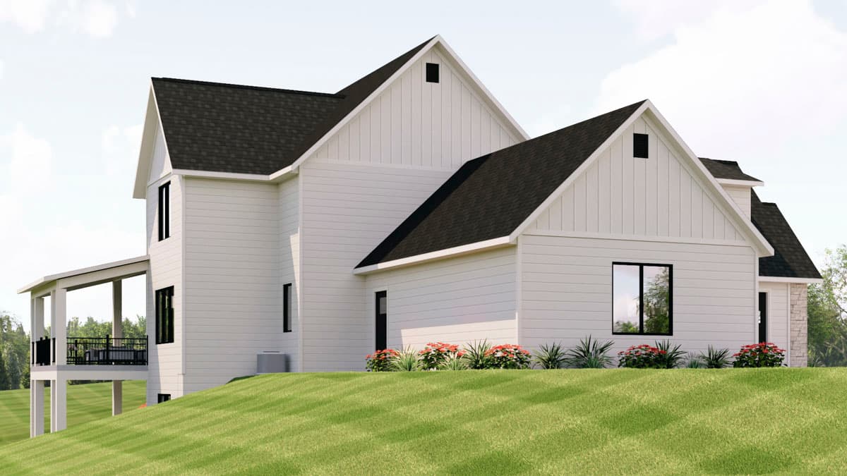 Plan 135445GRA: Modern Transitional House Plan with 5 Bedrooms and 4-Car Garage - Image #5 - Craftsman, Modern, New American, Transitional