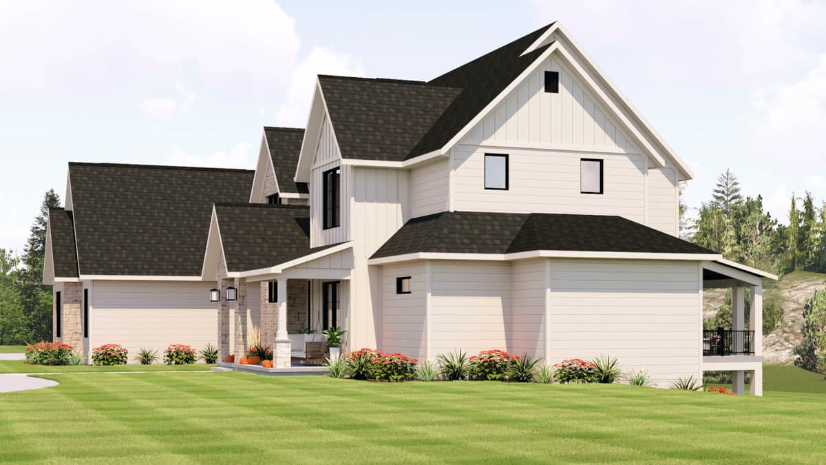 Plan 135445GRA: Modern Transitional House Plan with 5 Bedrooms and 4-Car Garage - Image #8 - Craftsman, Modern, New American, Transitional