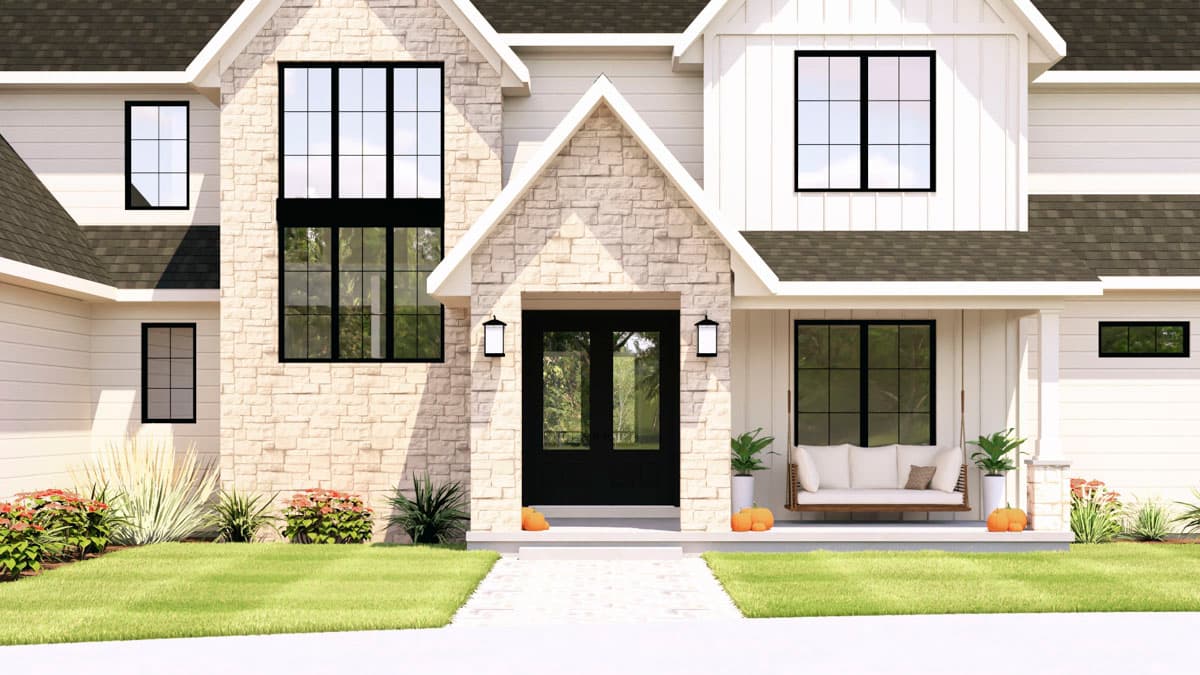 Plan 135445GRA: Modern Transitional House Plan with 5 Bedrooms and 4-Car Garage - Image #10 - Craftsman, Modern, New American, Transitional