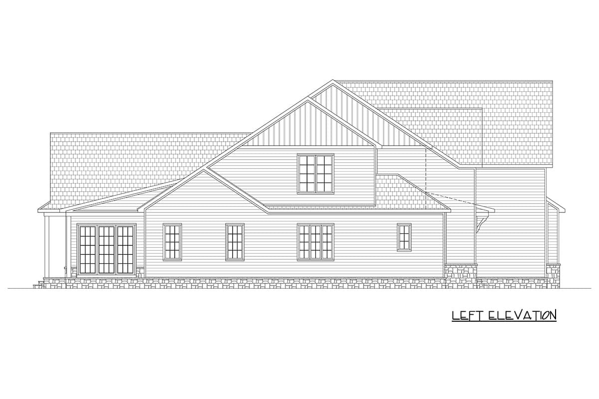 Plan 930001TLR: Modern Farmhouse House Plan with Five Bedrooms and Cathedral Ceilings - Image #5 - Modern Farmhouse, New American, Southern, Traditional