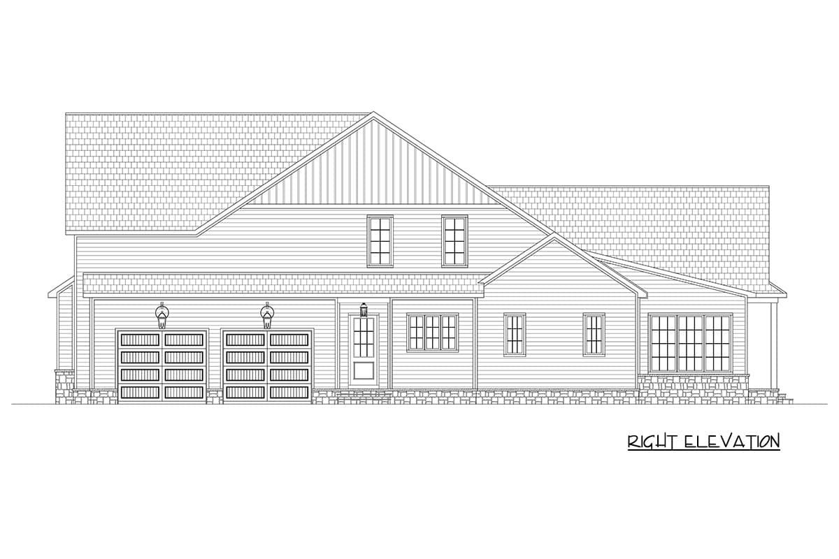 Plan 930001TLR: Modern Farmhouse House Plan with Five Bedrooms and Cathedral Ceilings - Image #7 - Modern Farmhouse, New American, Southern, Traditional