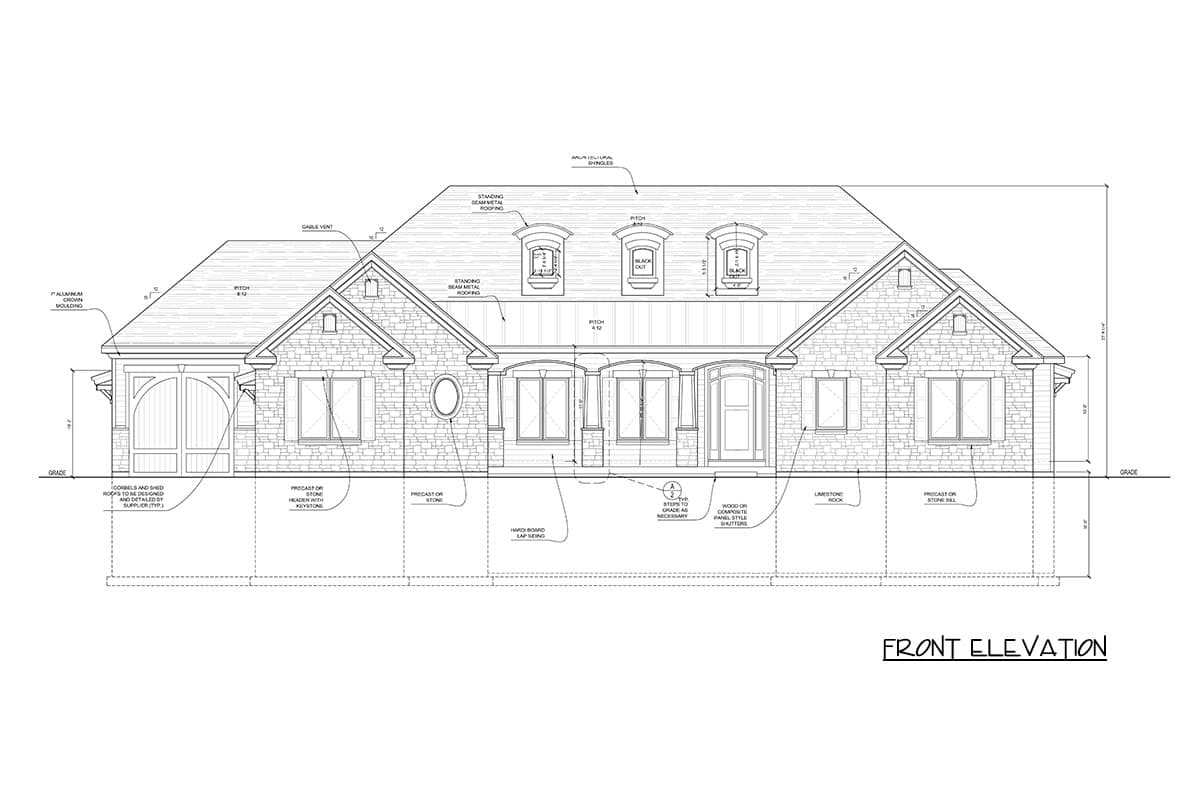 Plan 849109PGE: Elegant French Country House Plan with 6326 Square Feet of Living Space - Image #3 - European, French Country, Traditional
