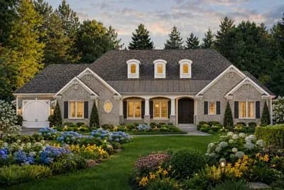 Elegant French Country House Plan with 6326 Square Feet of Living Space