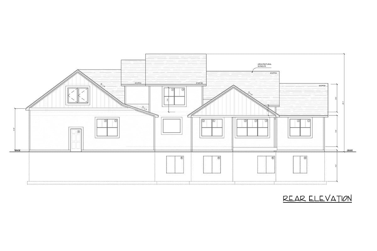 Plan 849110PGE: Farmhouse House Plan with Three Bedrooms and Three-Car Garage - Image #5 - Farmhouse, New American, Traditional